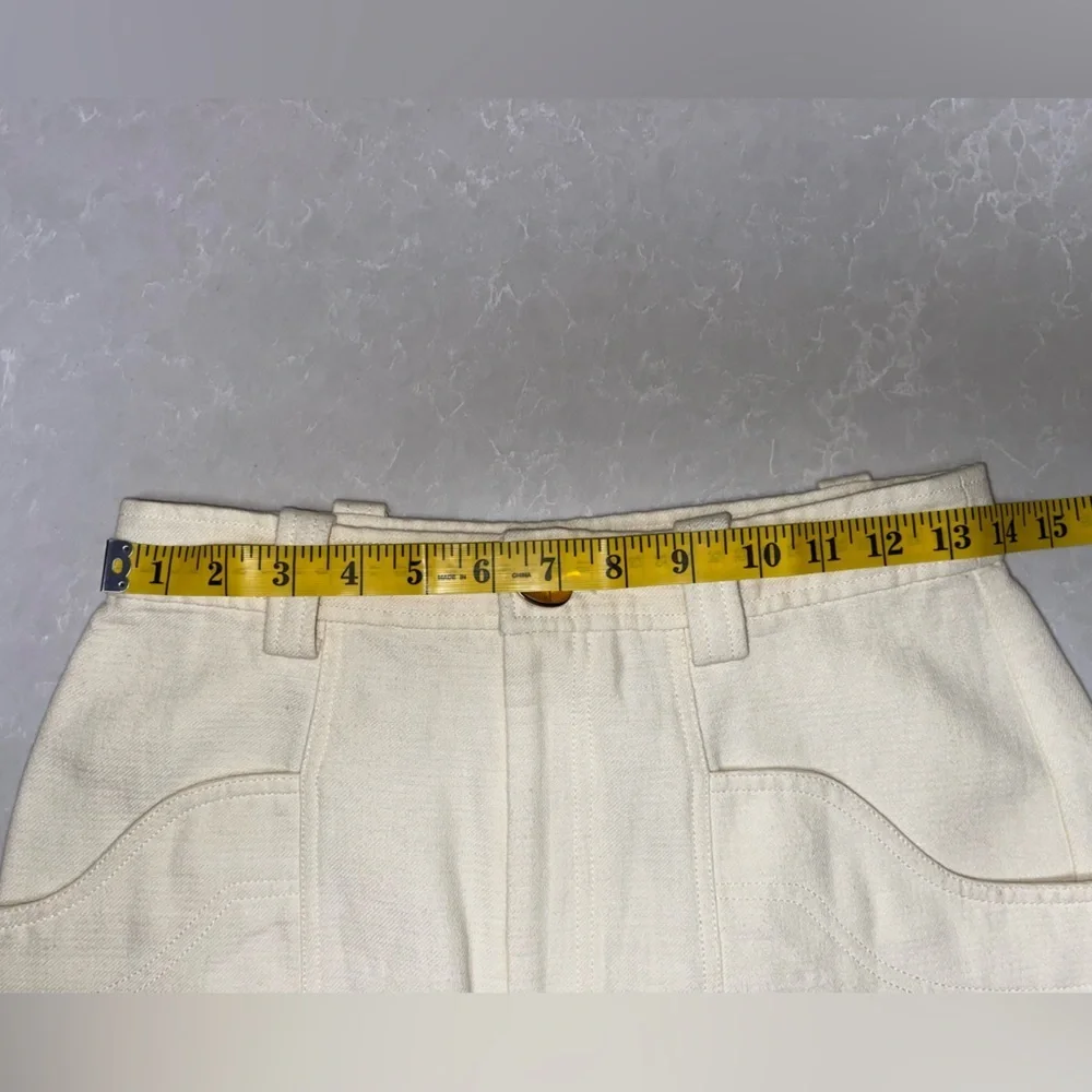 EUC Acler Off White Mini Skirt - Picture 3 of 4